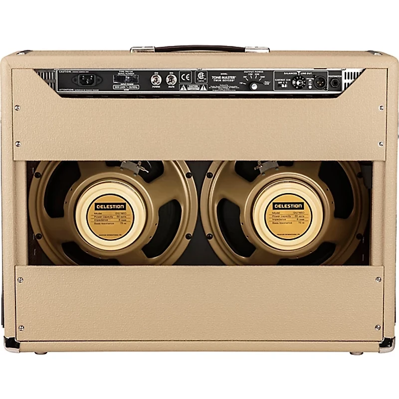 Fender Tone Master Twin Reverb 200W 2x12 Celestion NEO Creamback Amplifier Blonde
