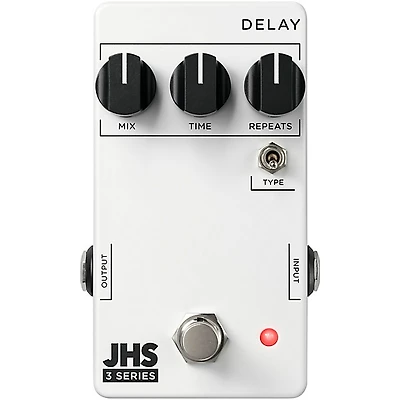 JHS Pedals 3 Series Delay Effects Pedal White