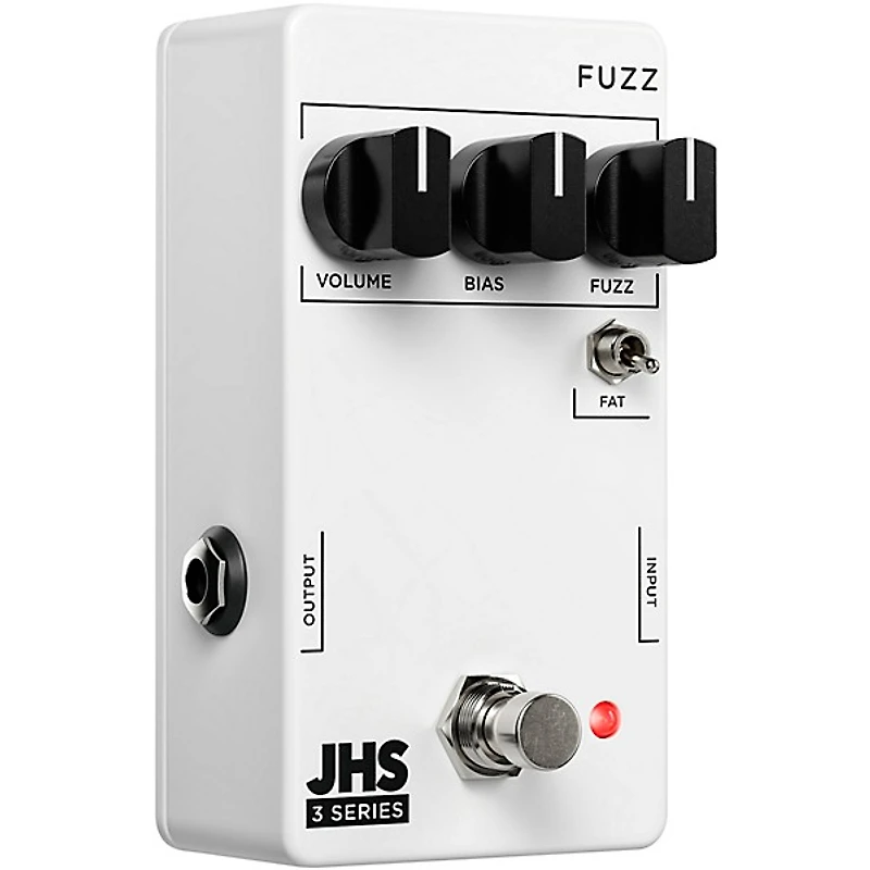 JHS Pedals 3 Series Fuzz Effects Pedal White