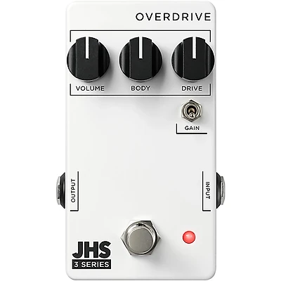 JHS Pedals 3 Series Overdrive Effects Pedal White