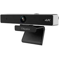Aluratek 4K Ultra HD USB Webcam w/ 5X Digital Zoom, Dual Stereo Mics