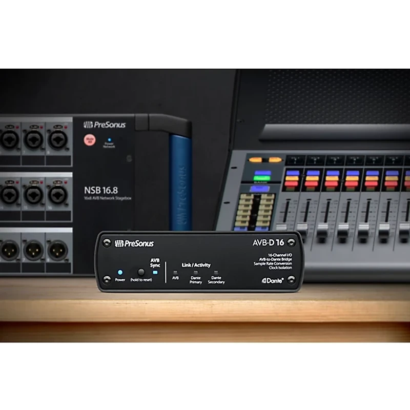 PreSonus 16 Channel I/O AVB to Dante Bridge