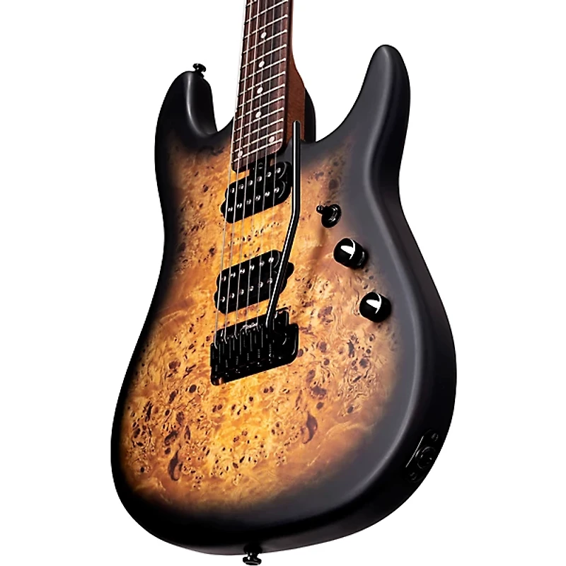 Sterling by Music Man Jason Richardson Cutlass Natural Poplar Burst