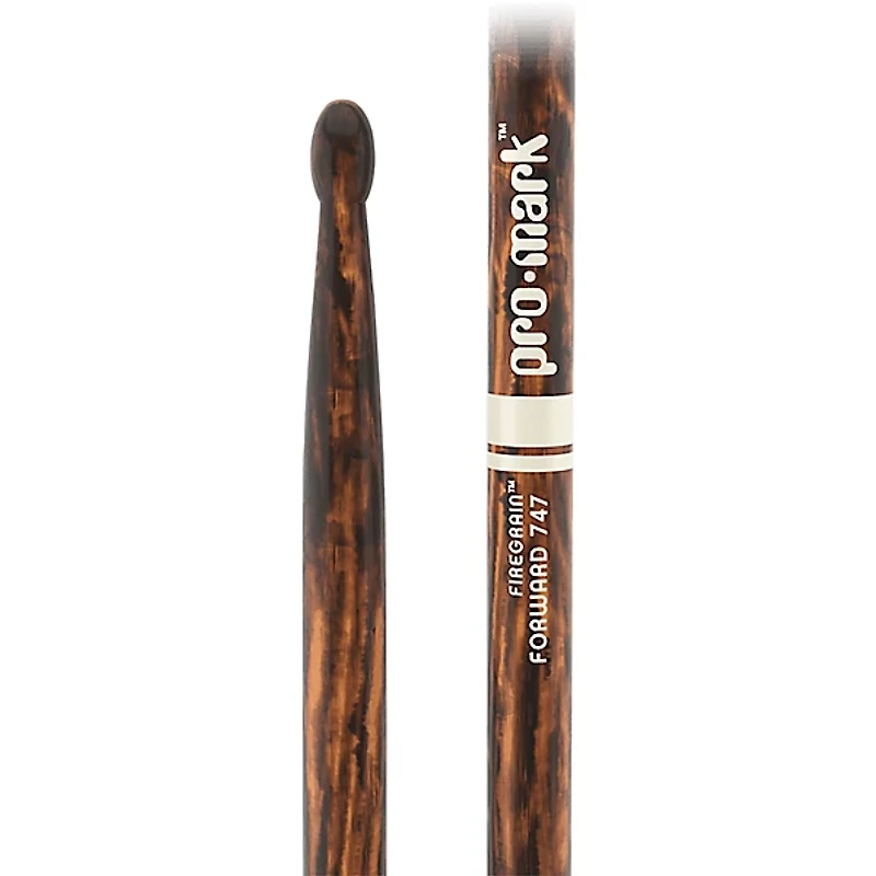 Promark Classic 747 Rock FireGrain Drum Sticks Wood