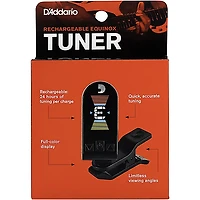 D'Addario Equinox USB Rechargeable Headstock Tuner Black