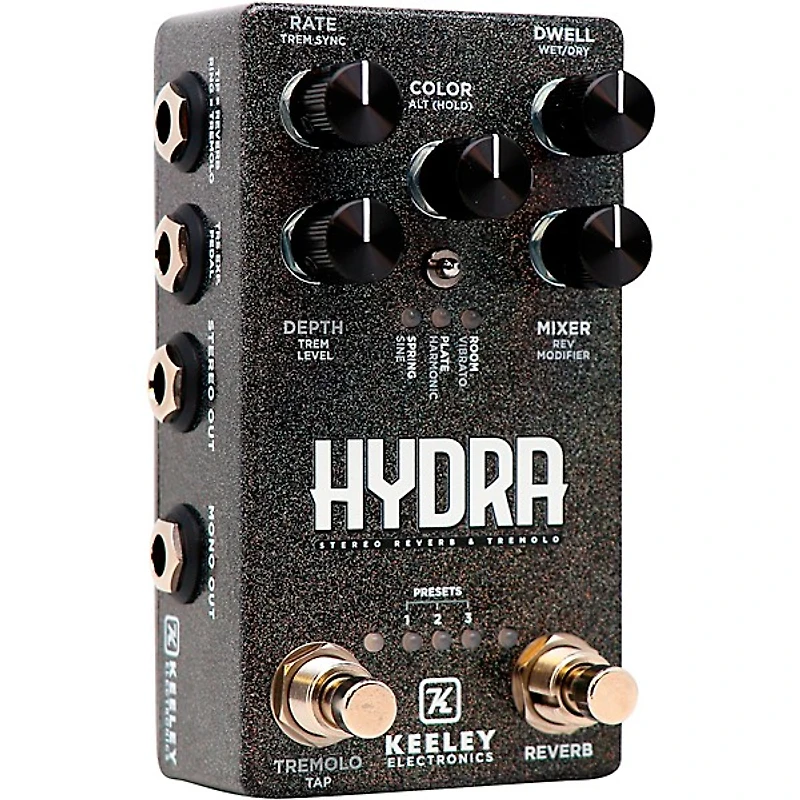 Keeley Hydra Stereo Reverb & Tremolo Effects Pedal