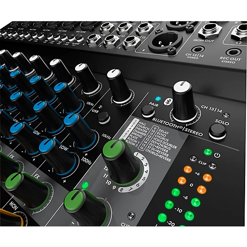 Harbinger LV14 14-Channel Analog Mixer With Bluetooth, FX & USB Audio