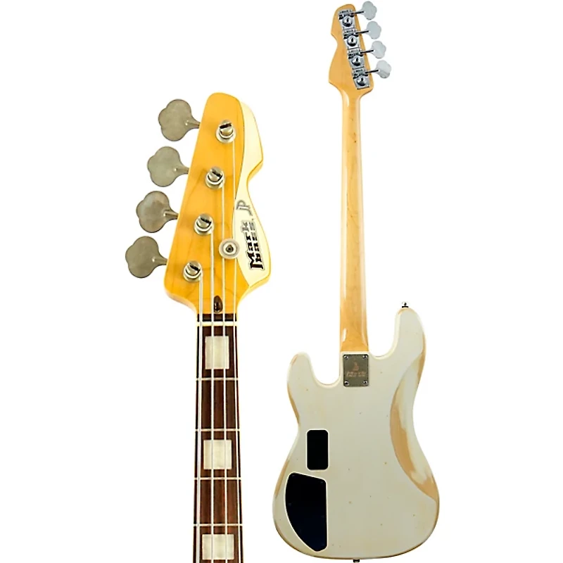 Markbass MB JF1 Bass Guitar White Battered