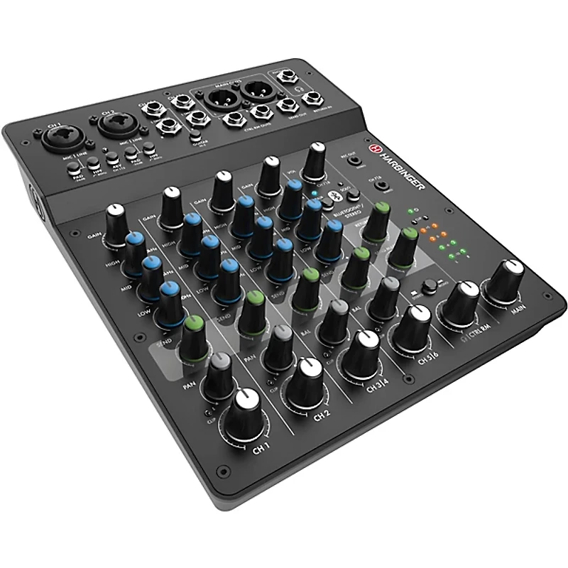 Harbinger LV8 8-Channel Analog Mixer With Bluetooth