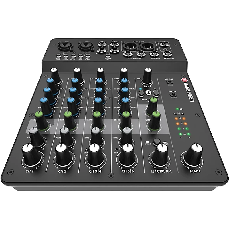 Harbinger LV8 8-Channel Analog Mixer With Bluetooth