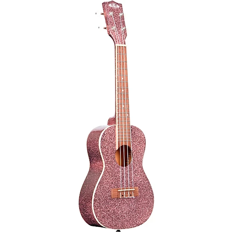Kala Sparkle Concert Ukulele Pink Champagne
