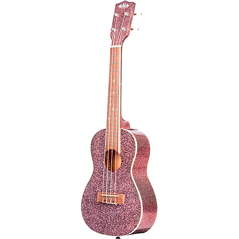Kala Sparkle Concert Ukulele Pink Champagne