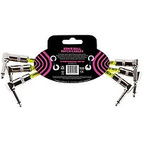 Ernie Ball Ernie Ball 6" Instrument Patch Cable 3-Pack -