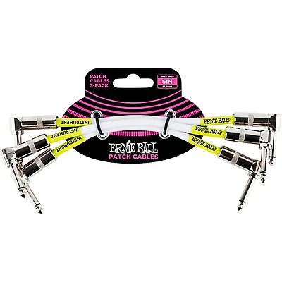 Ernie Ball Ernie Ball 6" Instrument Patch Cable 3-Pack -