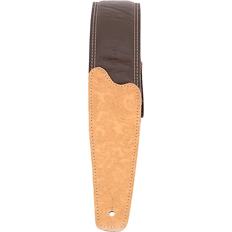 Martin 2.5" Floral Embossed Guitar Strap Brown