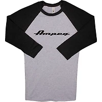 Ampeg Ampeg Raglan Black Sleeve Shirt - White Small Black and White
