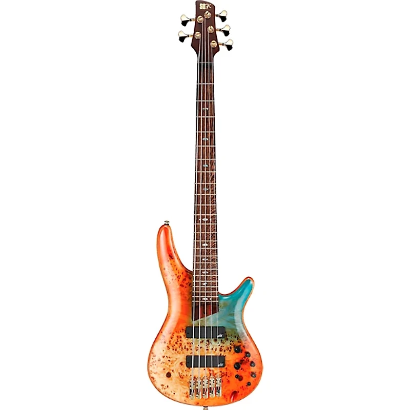 Ibanez Premium SR1605DW 5-String Electric Bass Guitar Autumn Sunset Sky
