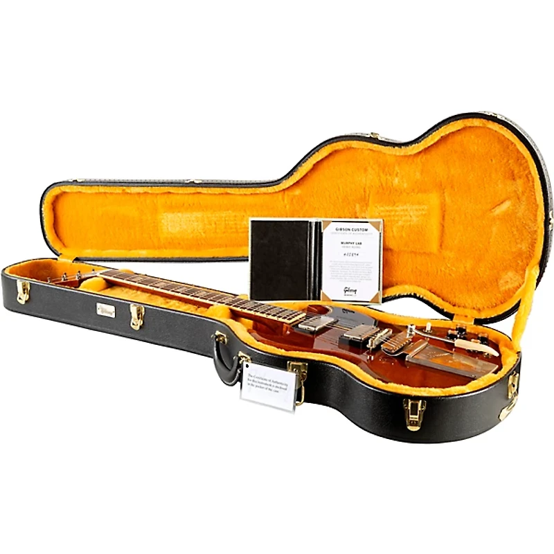 Gibson Custom Murphy Lab 1964 SG Standard Reissue With Maestro Vibrola Heavy Aged Electric Guitar Faded Cherry
