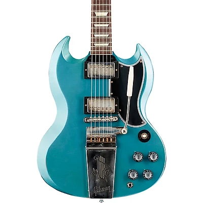 Gibson Custom Murphy Lab 1964 SG Standard Reissue With Maestro Vibrola Light Aged Electric Guitar Antique Pelham Blue