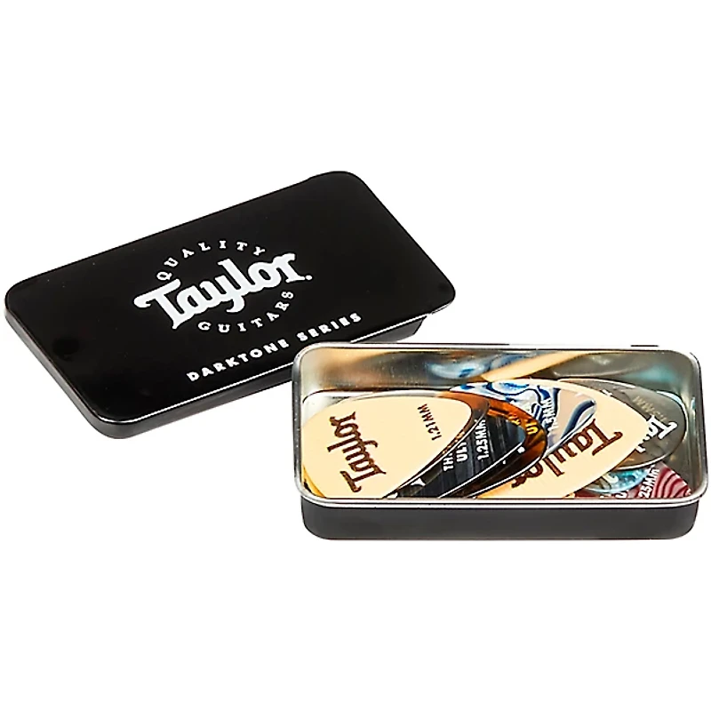Taylor DarkTone Series Guitar Pick Tin - Black