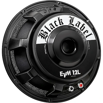 Electro-Voice EVM12L Black Label 8 Ohm Speaker Black