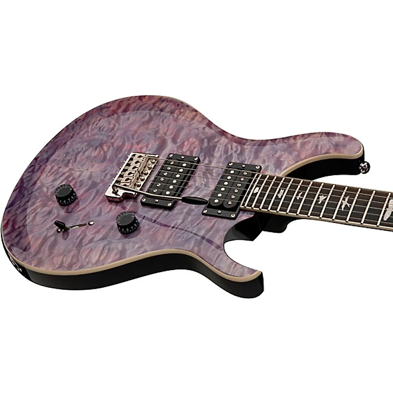 PRS SE Custom 24 Quilted Carved Top With Ebony Fingerboard Electric Guitar - Violet