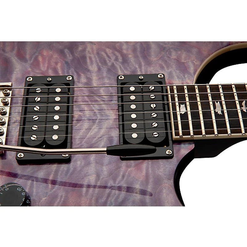 PRS SE Custom 24 Quilted Carved Top With Ebony Fingerboard Electric Guitar - Violet