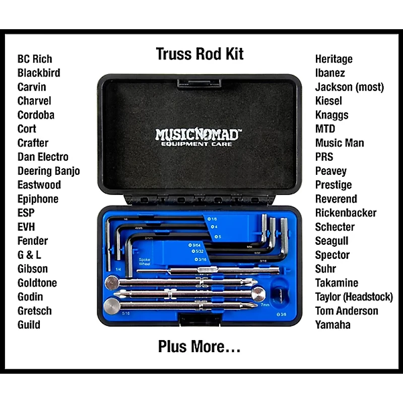Music Nomad Premium Guitar Tech Truss Rod Wrench Set