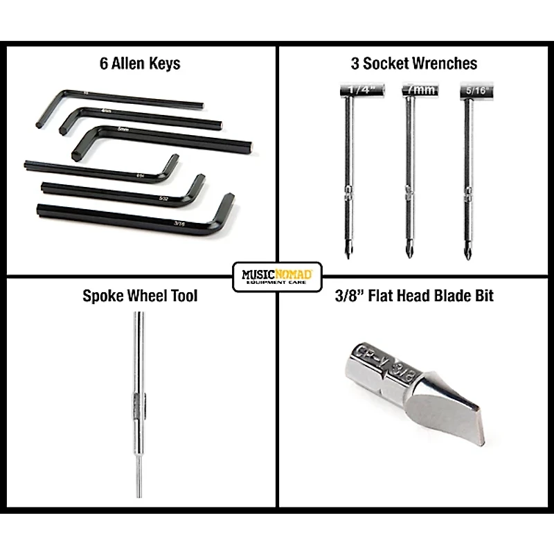 Music Nomad Premium Guitar Tech Truss Rod Wrench Set