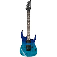 Ibanez GRG120QASP GRG Series 6-String Electric Guitar Transparent Blue Gradation