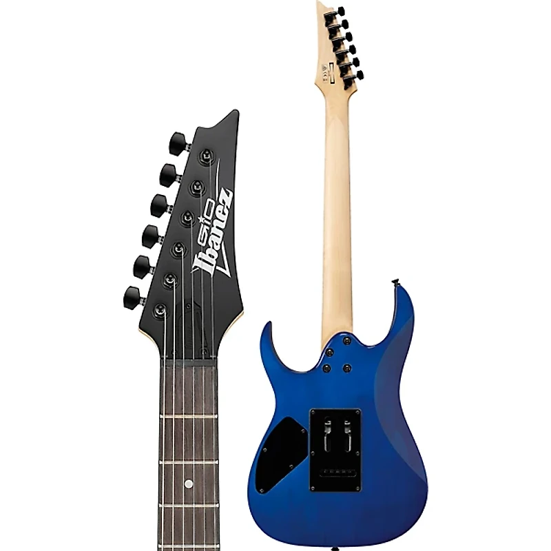 Ibanez GRG120QASP GRG Series 6-String Electric Guitar Transparent Blue Gradation