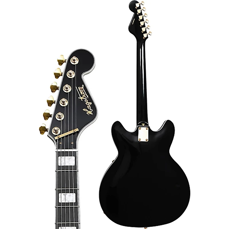 Hagstrom '67 Viking II Hollowbody Electric Guitar Standard Black Gloss