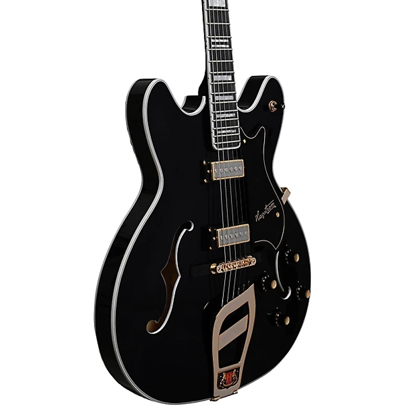 Hagstrom '67 Viking II Hollowbody Electric Guitar Standard Black Gloss