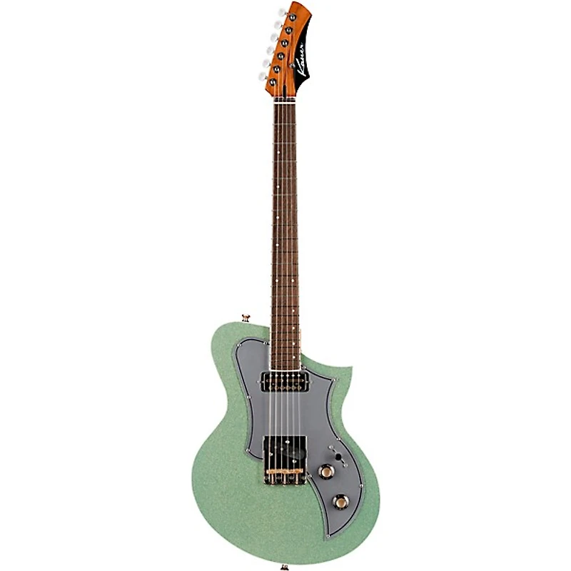 Kauer Guitars Korona FT Pine Electric Guitar Seafoam Metal Flake
