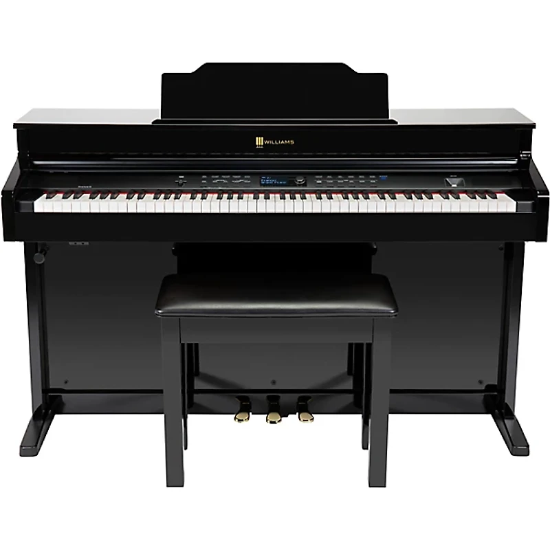Williams Overture III 88-Key Console Digital Piano With Bench - Ebony