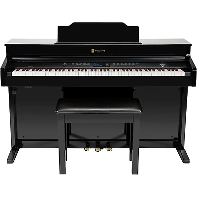 Williams Overture III 88-Key Console Digital Piano With Bench - Ebony