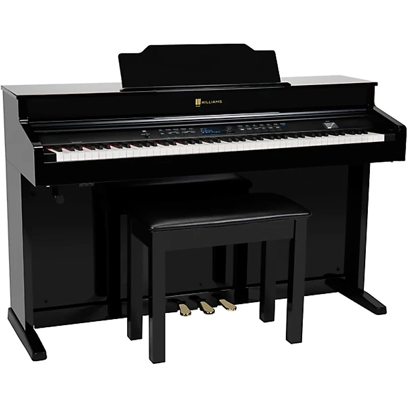 Williams Overture III 88-Key Console Digital Piano With Bench - Ebony