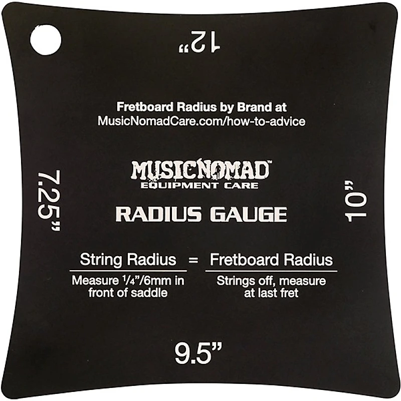 Music Nomad Precision Radius Gauge Set - 2 Pak