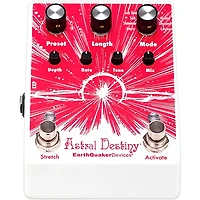 EarthQuaker Devices Astral Destiny Modulated Octave Reverb Effects Pedal Red