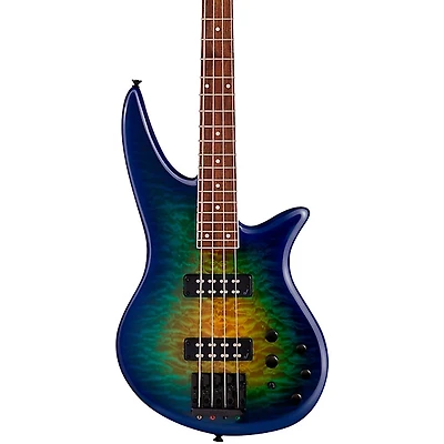 Jackson X Series Spectra Bass SBXQ IV Amber Blue Burst