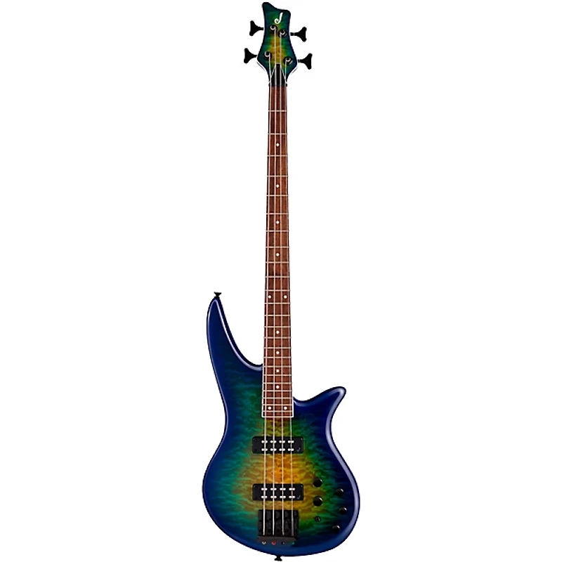 Jackson X Series Spectra Bass SBXQ IV Amber Blue Burst