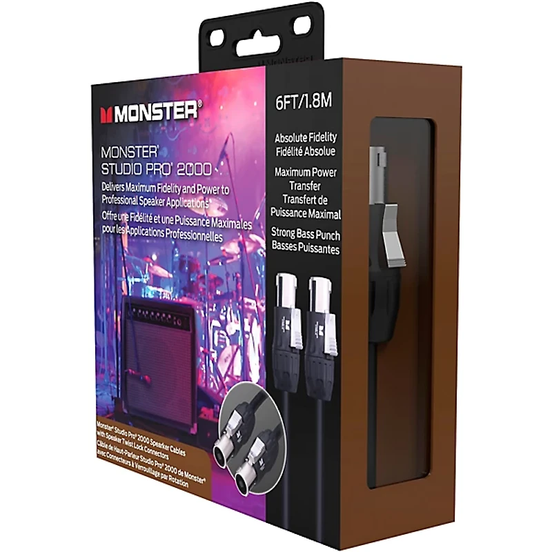 Monster Cable Prolink Studio Pro 2000 Speaker Cable with Speak-On Connectors