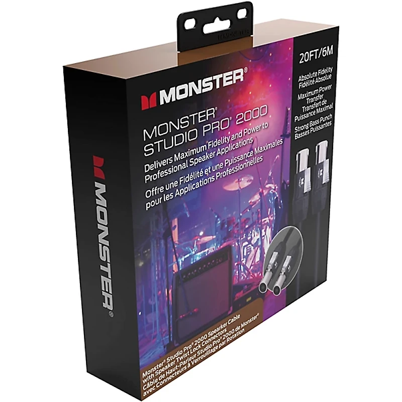 Monster Cable Prolink Studio Pro 2000 Speaker Cable with Speak-On Connectors