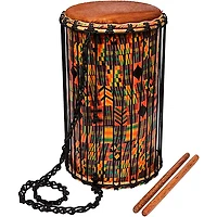 X8 Drums Kente Cloth Dundun with Sticks