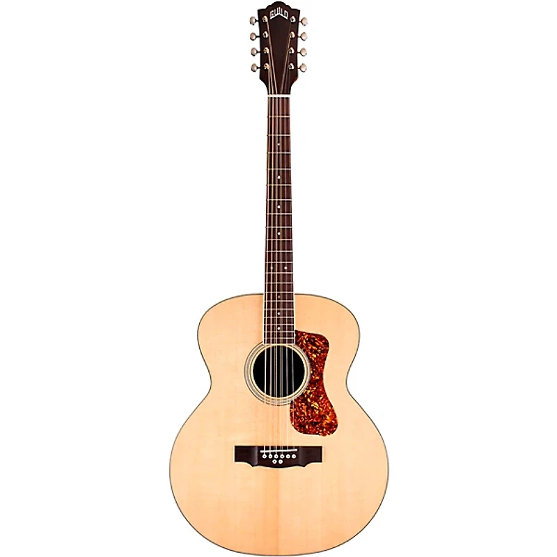Guild BT-258E Deluxe Westerly Collection 8-String Baritone Jumbo Acoustic-Electric Guitar Natural