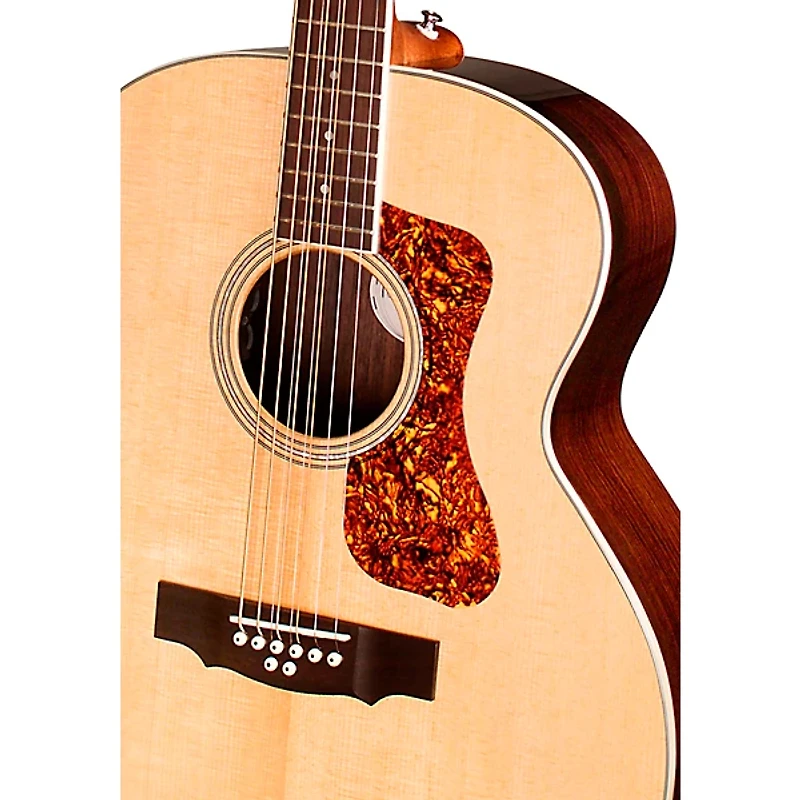 Guild BT-258E Deluxe Westerly Collection 8-String Baritone Jumbo Acoustic-Electric Guitar Natural