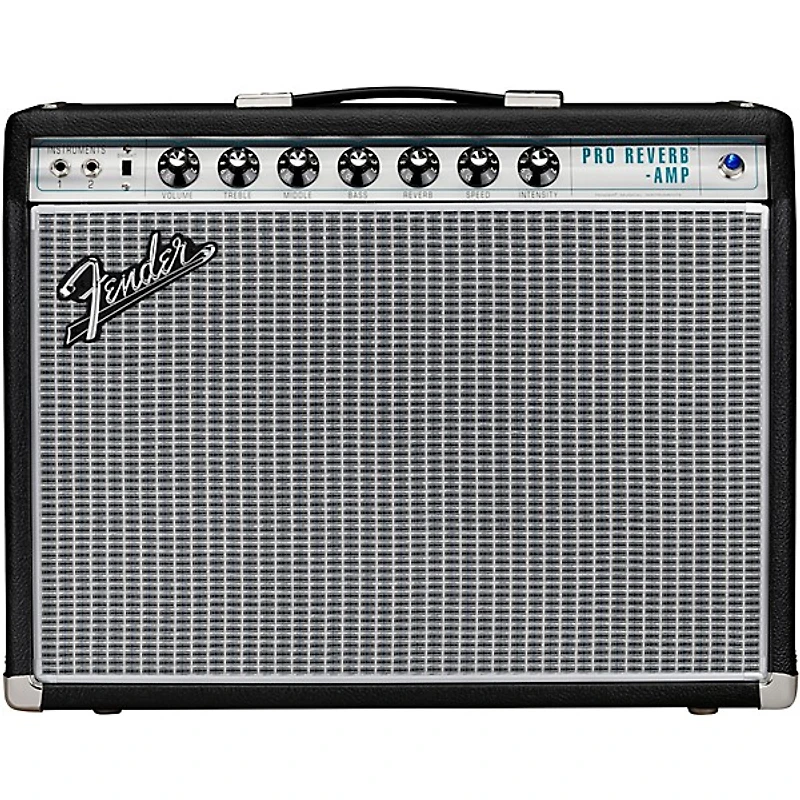 Fender '68 Custom Pro Reverb 40W 1x12 Guitar Combo Amp - Black