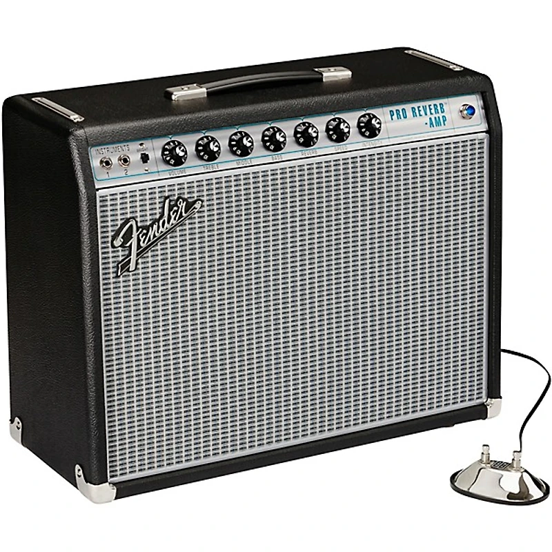 Fender '68 Custom Pro Reverb 40W 1x12 Guitar Combo Amp - Black