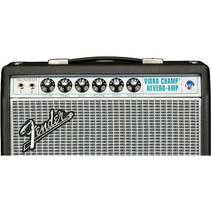 Fender '68 Custom Vibro Champ Reverb 5W 1x10 Guitar Combo Amp Black