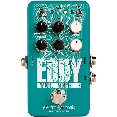 Electro-Harmonix Eddy Analog Vibrato & Chorus Effects Pedal Mint Green